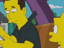 Writing Notice GIF - Writing Notice Simpsons GIFs