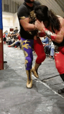 Hijodesangrechicana Punch GIF - Hijodesangrechicana Punch Wrestling GIFs