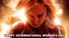 International Womens Day Captain Marvel GIF - International Womens Day Captain Marvel Brie Larson GIFs