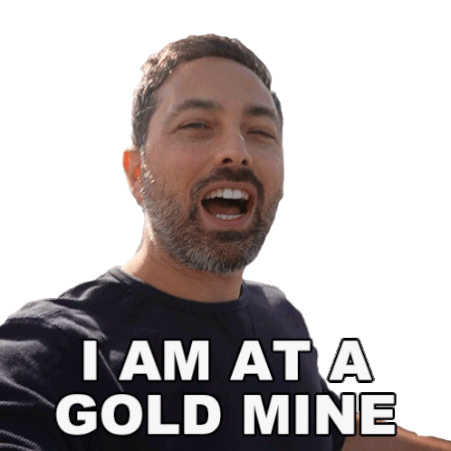 I Am At A Gold Mine Derek Muller Sticker