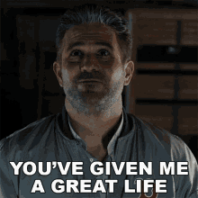Youve Given Me A Great Life Father Chuck GIF - Youve Given Me A Great Life Father Chuck Blood And Treasure GIFs