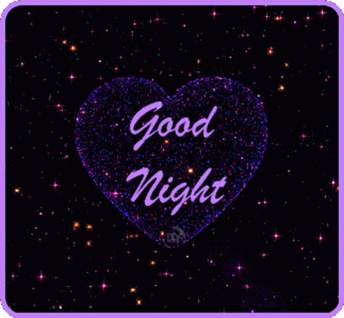 Good Night Heart GIF – Good Night Heart Sparkle – discover and share GIFs