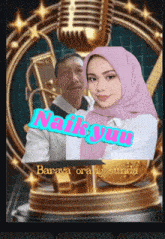 a picture of a man and a woman with the words naik yun on the bottom
