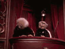muppets muppet show statler and waldorf waldorf and statler head