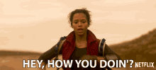 Hey How You Doin Taylor Russell GIF - Hey How You Doin Taylor Russell Judy Robinson GIFs