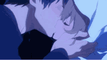 anime love kissing