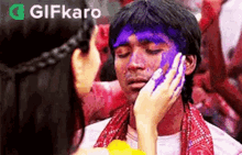 wipe paint on your face gifkaro lets color your face holi %E0%A4%B9%E0%A5%8B%E0%A4%B2%E0%A5%80