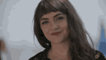 Close Up Smiling GIF - Close Up Smiling Looking Back GIFs