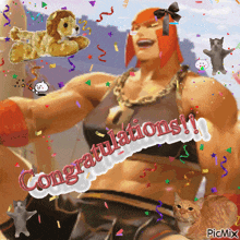 a picture of a man with the words congratulations on the bottom