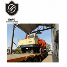 snpc more than expected is written on the bottom of a picture of a truck