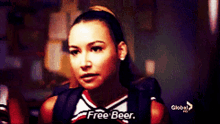 Glee Brittany Pierce GIF - Glee Brittany Pierce Free Beer GIFs