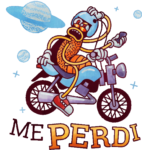 Confused Cockroach On A Motorcycle Says I'M Lost In Portuguese Sticker - Oscaris Coming Meperdi Google Stickers