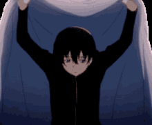 Can Someone Make The Backgrounf Black Anime Guy Under Blanket GIF - Can Someone Make The Backgrounf Black Anime Guy Under Blanket GIFs
