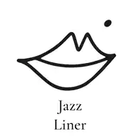 a drawing of a woman 's lips with the words jazz liner underneath it