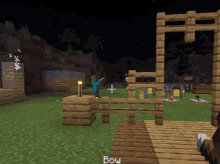 a screenshot of a video game with the word bow on the bottom left