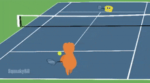 tennis squeakyandb tournament orangutan bananacake
