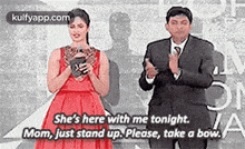 She'S Here With Me Tonight. Lamom, Just Stand Up. Please, Take A Bow..Gif GIF