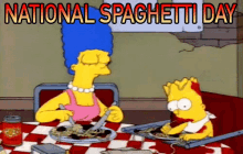 simpsons spaghetti