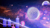 a coin that says sqr is floating in space