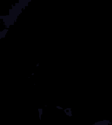 a blurred image of a person 's face with a blue background that says ' a ' on it
