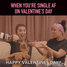 Single Valentines Day GIF - Single Valentines Day Friends GIFs