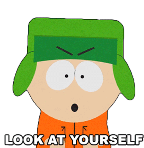 Look At Yourself Kyle Broflovski Sticker - Look At Yourself Kyle Broflovski South Park Stickers