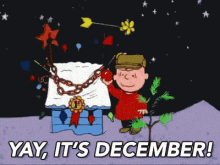December Peanuts GIF