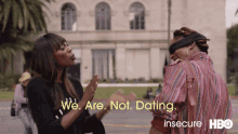 We Are Not Dating Blind Folded GIF