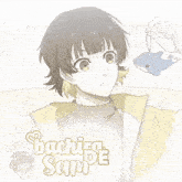 a drawing of a boy with the name bachira sam on the bottom