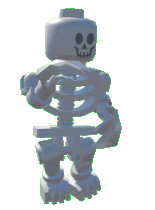 Dance Skeleton Sticker - Dance Skeleton Lego Stickers