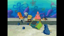 Among Us Spongebob Meme GIF - Among Us Spongebob Meme Patrick Hates GIFs