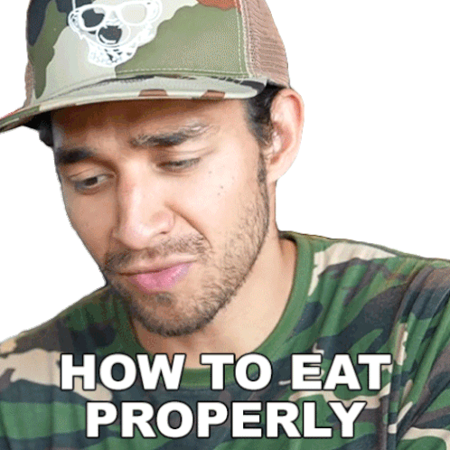 How To Eat Properly Wil Dasovich Sticker