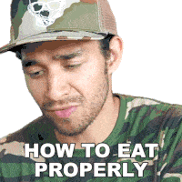 How To Eat Properly Wil Dasovich Sticker - How To Eat Properly Wil Dasovich Wil Dasovich Vlogs Stickers