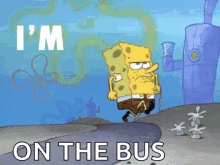 Spongebob Im Ready GIF - Spongebob Im Ready On The Bus GIFs