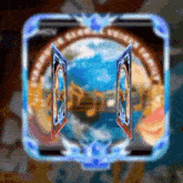a blurred image of two cards with the word mcv at the top