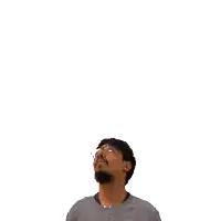 a man looking up at the number 19