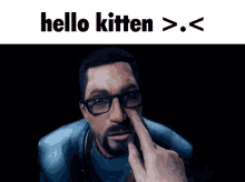 Hello Kitten Gordon Freeman GIF - Hello Kitten Gordon Freeman Gordon GIFs