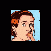 a cartoon of a man and a woman looking at each other in a circle