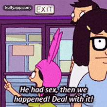 Exithe Had Sex, Then Wehappened! Deal With It!.Gif GIF - Exithe Had Sex Then Wehappened! Deal With It! Person GIFs
