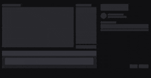 a black background with a few white lines and squares