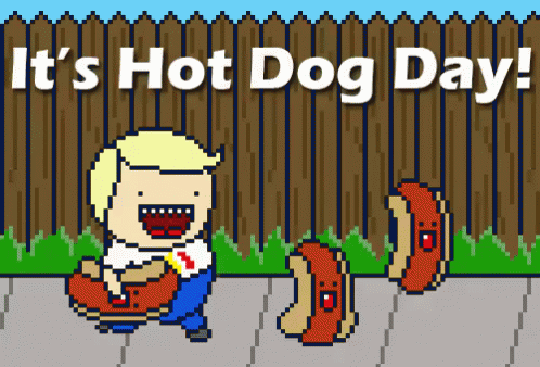 It'S Hot Dog Day! GIF - Happy Hot Dog Day Hot Dog GIFs