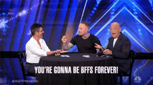 Youre Gonna Be Bffs Forever Howie Mandel GIF - Youre Gonna Be Bffs Forever Howie Mandel Simon Cowell GIFs