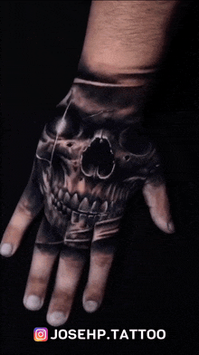 Josehptattoo Skull GIF - Josehptattoo Skull Hand GIFs