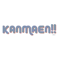 a blue and orange logo that says kannaen