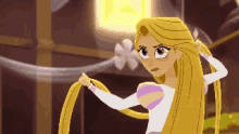 Tangled Rapunzel GIF - Tangled Rapunzel Fight GIFs