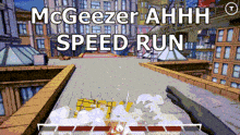 a video game that says mcgeezer ahh speed run