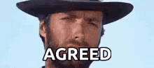 Clint Eastwood Agreed GIF - Clint Eastwood Agreed Fistful Of Dollars GIFs