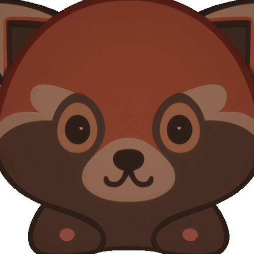 Red Panda Emoji Sticker - Red Panda Emoji Cute Stickers