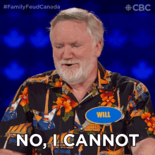 No I Cannot Will GIF - No I Cannot Will Family Feud Canada GIFs