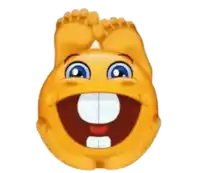 a smiley face with a big smile on it